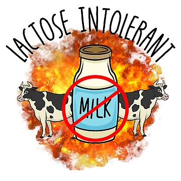 Vorschaubild zum Design Lactose Intolerant No Dairy Lactose Free Lactose Intolerant Gear von DynamicDesign