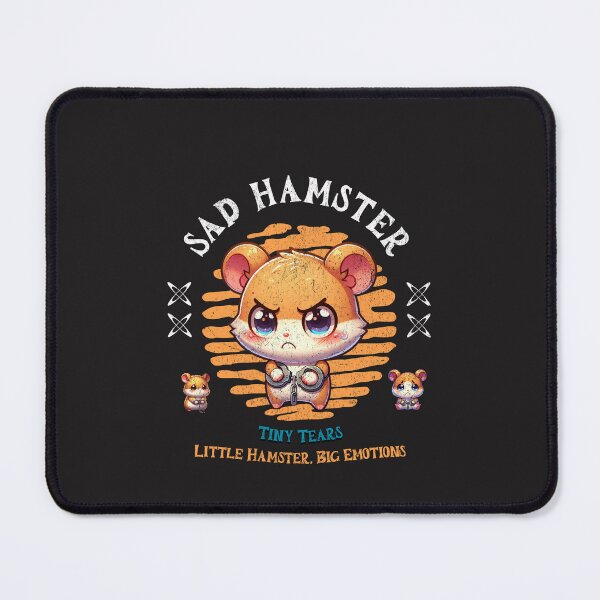 Item preview, Sad Hamster with Handcuffs Cartoon Design designed and sold by IdeasDream.