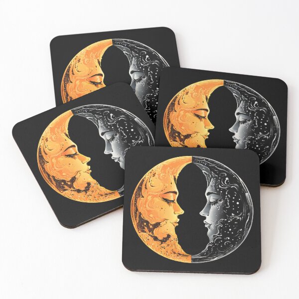 Item preview, crescent moon day and night designed and sold by JangmiHorang.