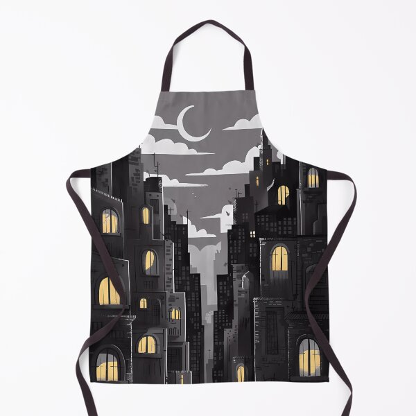 Item preview, Big City Sleepless Nights Skyscraper Moon Illustration Dark designed and sold by WatermelonPink.