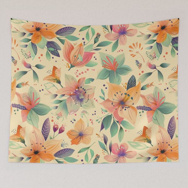Item preview, Light color floral pattern, boho style  designed and sold by Lewis-mart.