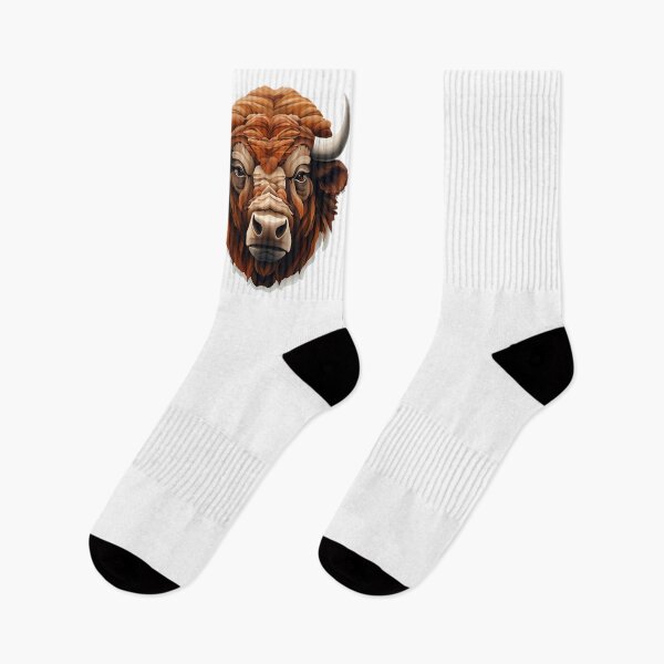 Item preview, 3D Cartoon Bison, Logo, Sticker, Wall arts, Art Prints and More designed and sold by Kevin Lou.