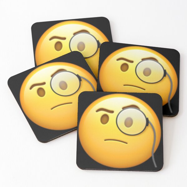 Item preview, Emoji Monocle Eyeglass Face designed and sold by Popular-Gifts.