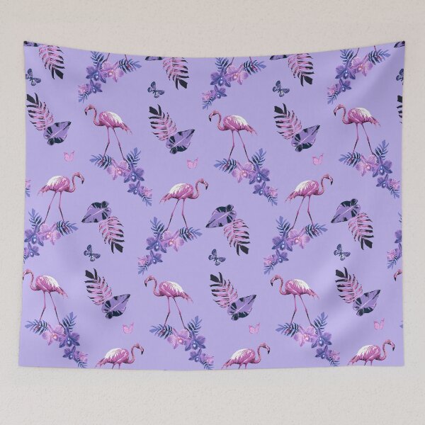 Item preview, Lavender Flamingo Toille designed and sold by Nina May Designs.