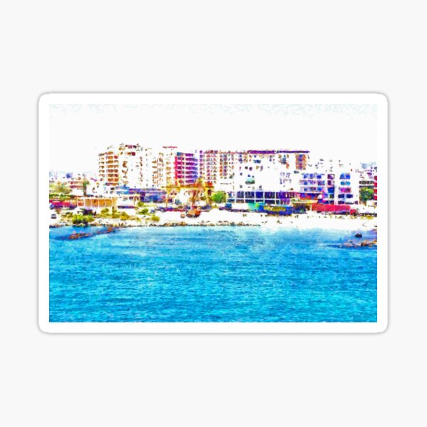 Vlore from the sea Sticker
