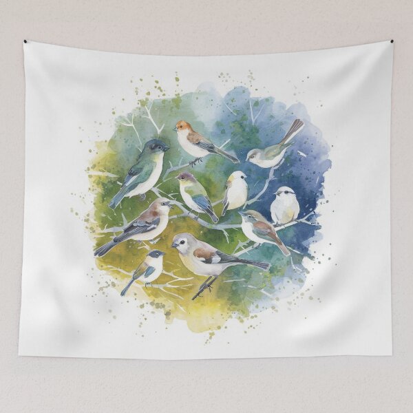 Item preview, Watercolour bird decor designed and sold by Random Designs.