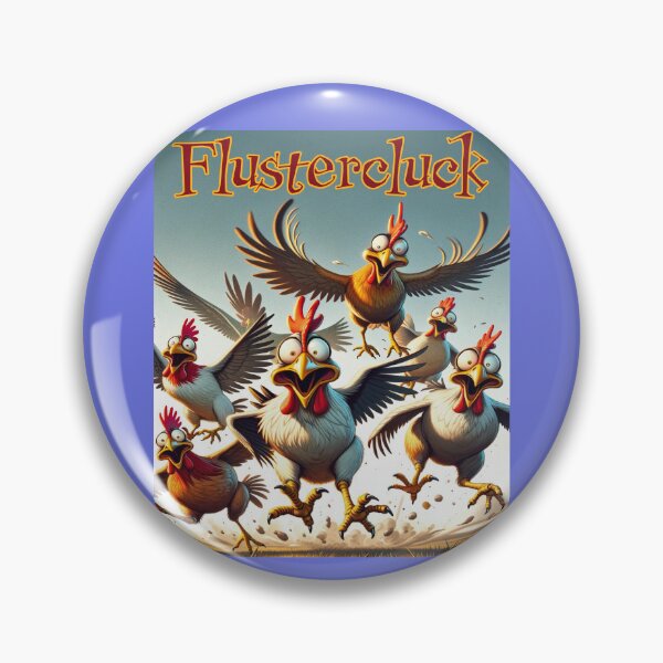 Item preview, Flustercluck - Funny chickens in panic mode designed and sold by Matthew Kinnersly.