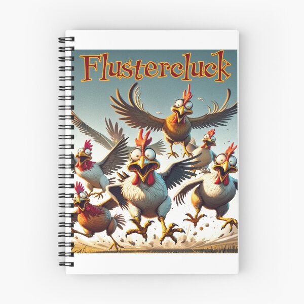 Item preview, Flustercluck - Funny chickens in panic mode designed and sold by Matthew Kinnersly.