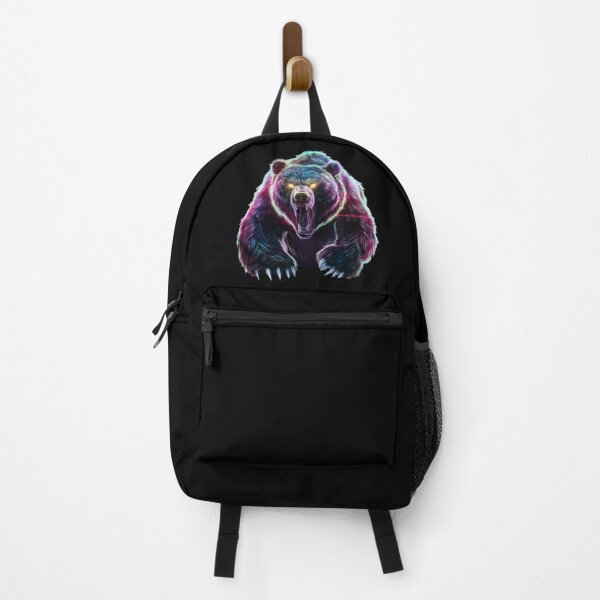 Item preview, Neon Glowing Grizzly Bear designed and sold by PlanetMarker.