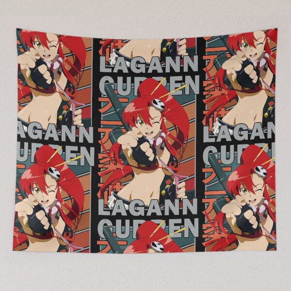 Item preview, Yoko Littner Gurren Lagann Retro Stripe Design designed and sold by Wafusaurus.