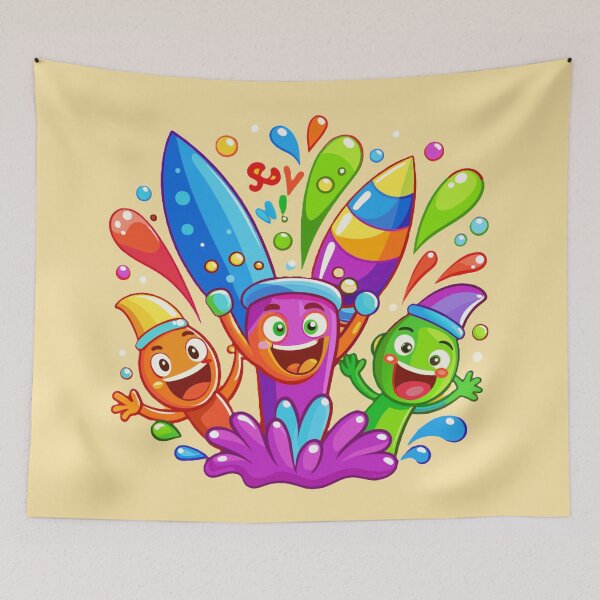 Item preview, Classical Holi festival designed and sold by MeraStyle.