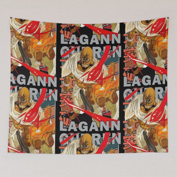 Item preview, Lordgenome Spiral King Gurren Lagann Retro Stripe Design designed and sold by Wafusaurus.