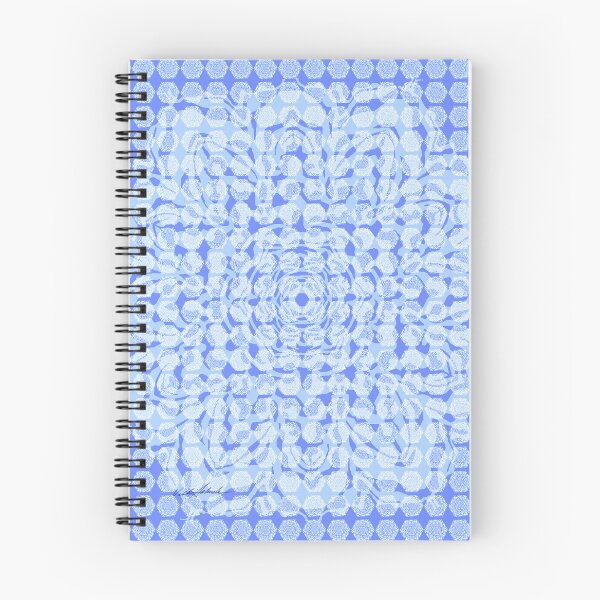 Item preview, Fluffy Mandola Snowflakes in Blue Skies designed and sold by PolkaDotStudio.