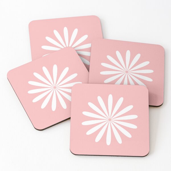 Item preview, Big Daisy Retro Minimalism in Pink and White designed and sold by kierkegaard.