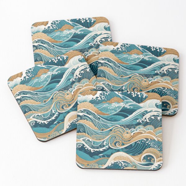 Item preview, Ocean Waves pattern designed and sold by Random Designs.