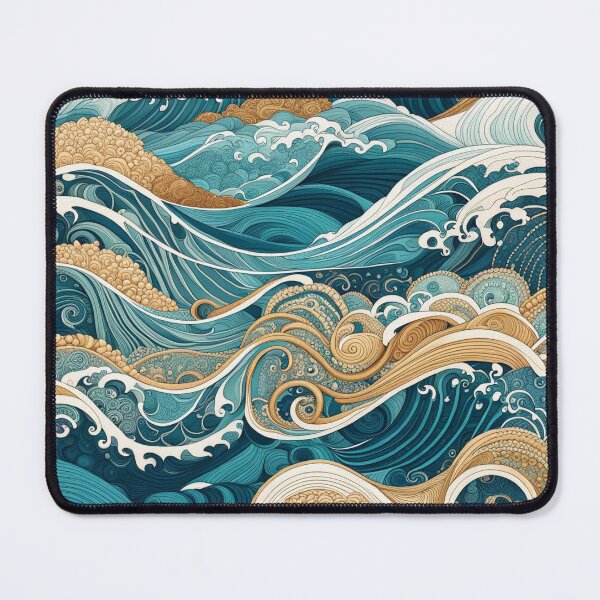 Item preview, Ocean Waves pattern designed and sold by Random Designs.