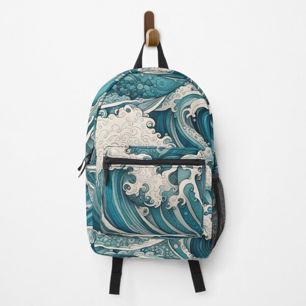 Item preview, Blue Ocean Waves pattern designed and sold by Random Designs.