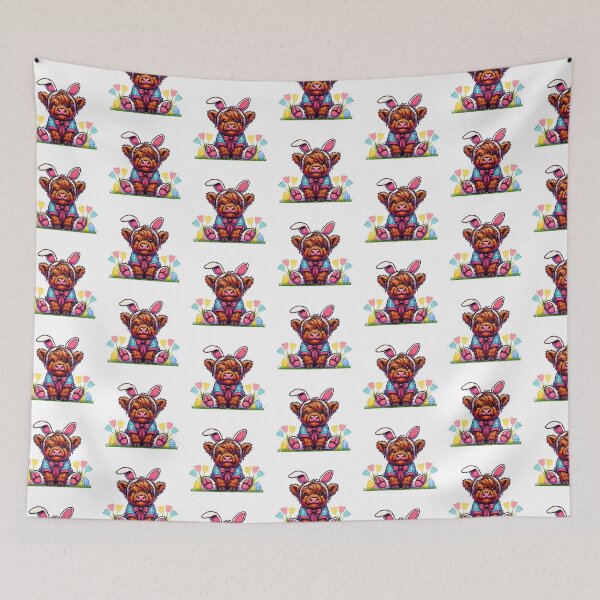 Item preview, Cute Easter Highland Cow designed and sold by TheAnimalZ00.