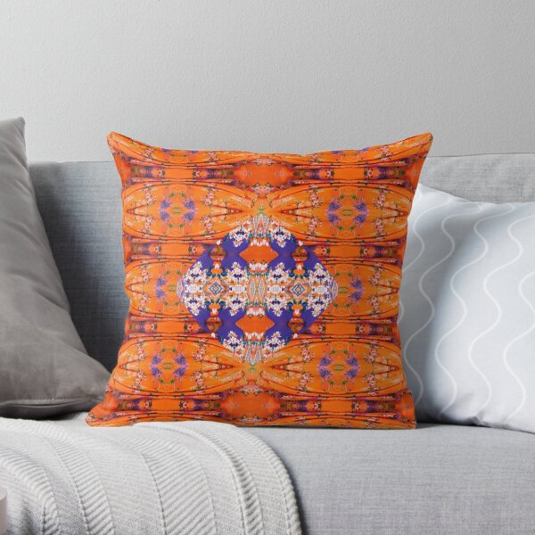 Pattern, tracery, weave, template, Sample, specimen, model, example Throw Pillow
