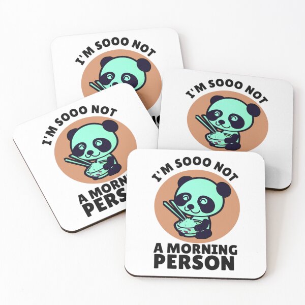 Item preview, i'm not a morning Person Panda designed and sold by prsagar01.