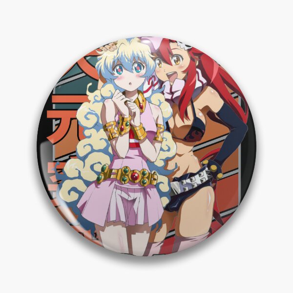 Item preview, Nia and Yoko Gurren Lagann Retro Stripe Design designed and sold by Wafusaurus.
