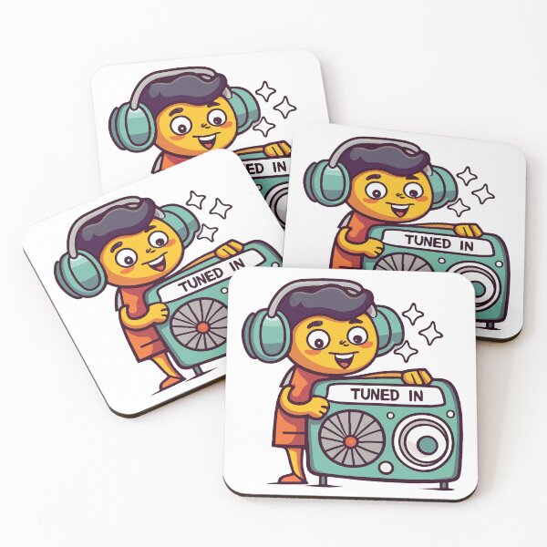 Item preview, Tuned In - Cartoon Radio Operator Sticker designed and sold by NiftyWrx.