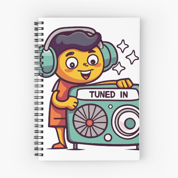 Item preview, Tuned In - Cartoon Radio Operator Sticker designed and sold by NiftyWrx.