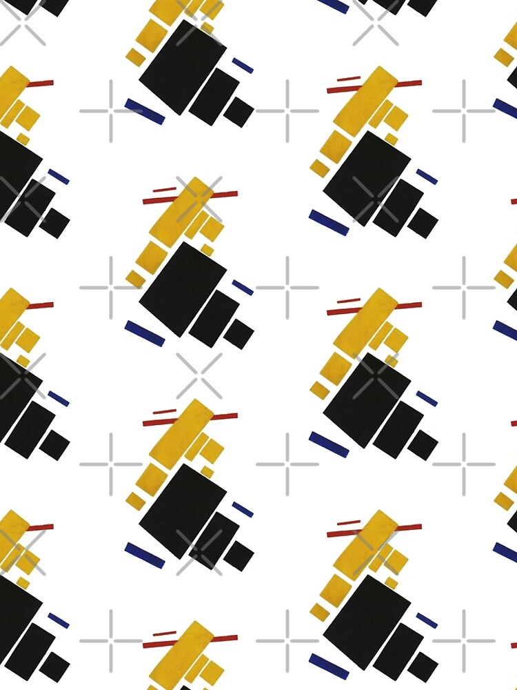 "HD Suprematist composition. Airplane flying, by Kazimir