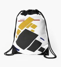 HD - Suprematist composition. Airplane flying, by Kazimir Severinovich Malevich 1915 High Definition Drawstring Bag