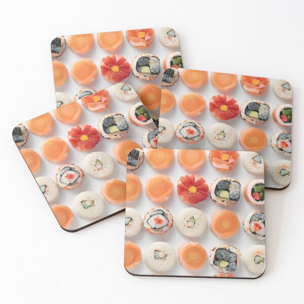 Item preview, Seamless Sushi Pattern designed and sold by MKsArtDesigns.