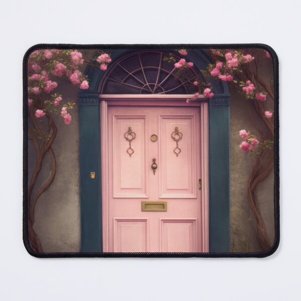 Item preview, Paris Door. Old Door. Vintage Door. Pink Door. Old door and Blooming Tree designed and sold by maxa0109.