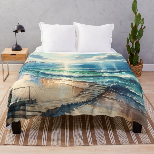 Item preview, serene beach scene designed and sold by Random Designs.