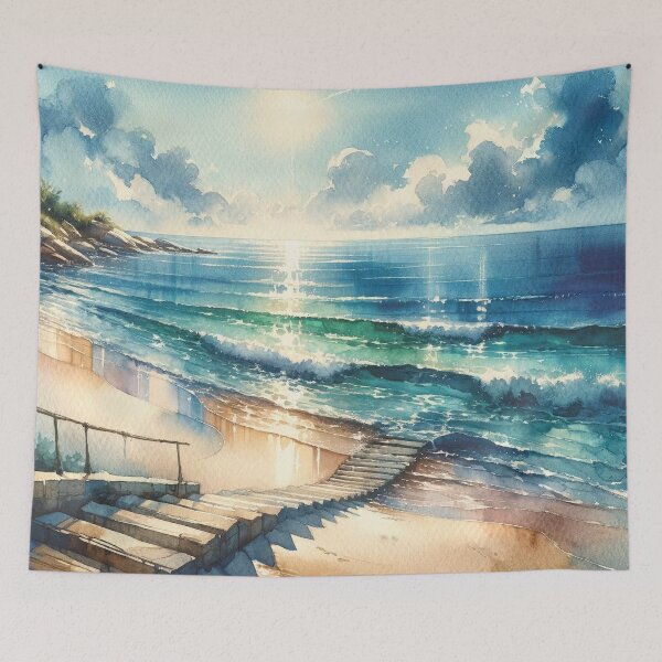 Item preview,  serene beach scene designed and sold by Random Designs.