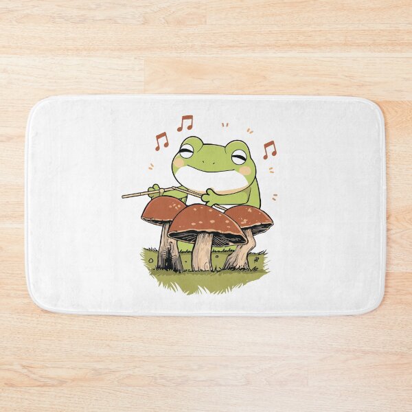 Item preview, Cottagecore Aesthetic Frog Playing Drums Mushrooms Womens designed and sold by DrawHandArt.