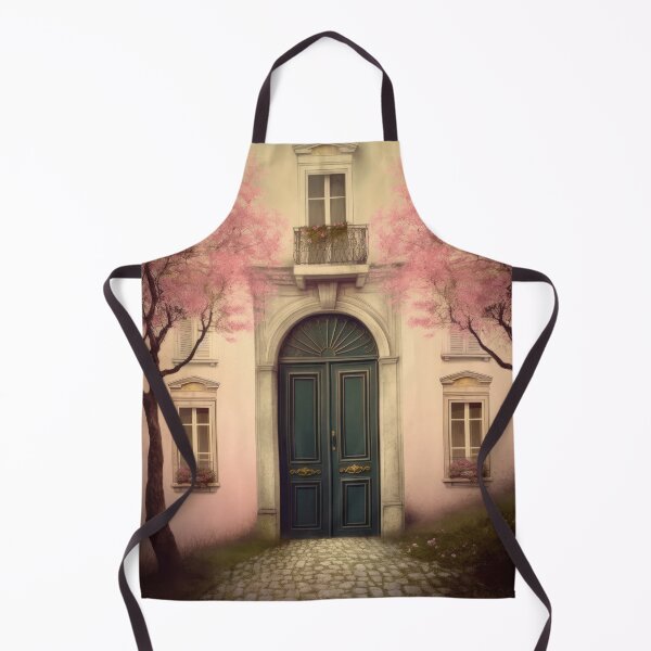 Item preview, Paris Door. Old Door. Cute Vintage House. Green Door. Old Door and Blooming Tree designed and sold by maxa0109.