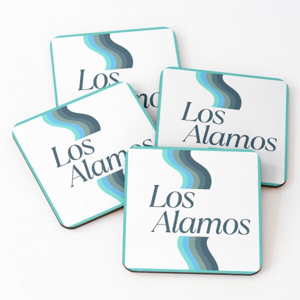 Item preview, Los Alamos Multi-colored Blue Lines Square designed and sold by SidewinderSupp.
