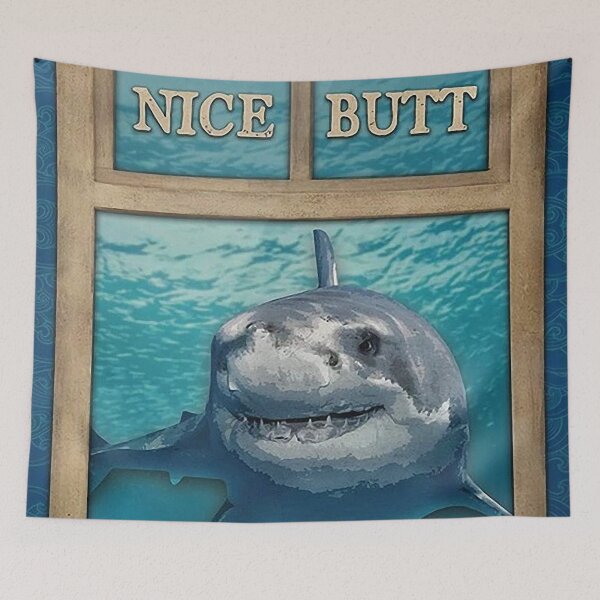 Item preview, Shark window nice butt print designed and sold by romeoHellen.