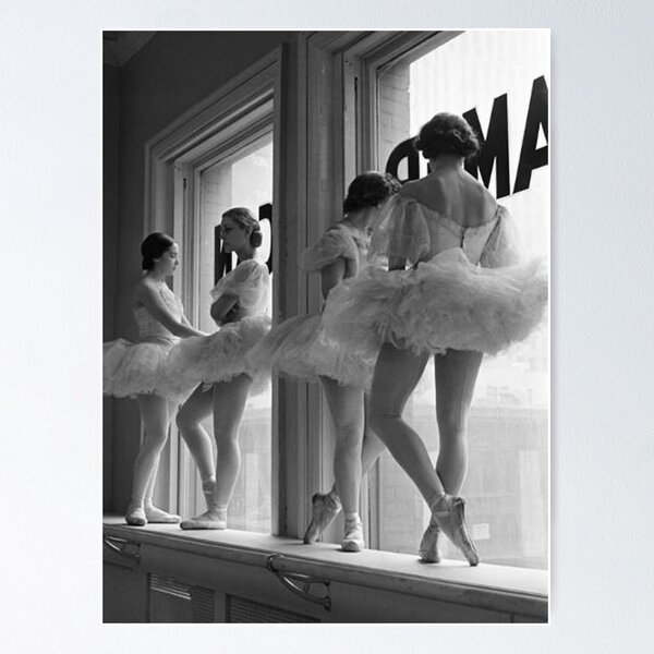 Item preview, Ballerinas on Window Sill in Rehearsal Room at George Balanchine's School of American Ballet designed and sold by romeoHellen.