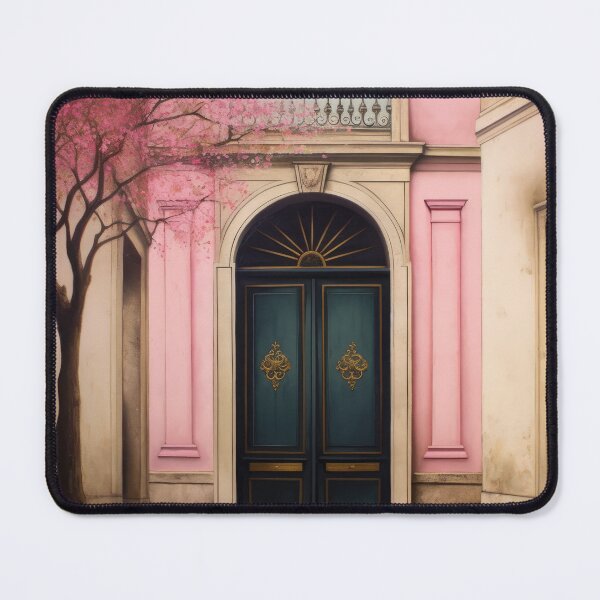 Item preview, Paris Door. Old Door. Vintage Door. Green Door. Old Door and Blooming Tree designed and sold by maxa0109.