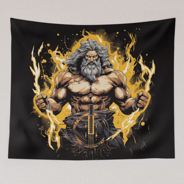 Item preview, Zeus God of Thunder Greek Mythology Greek God designed and sold by DrawHandArt.