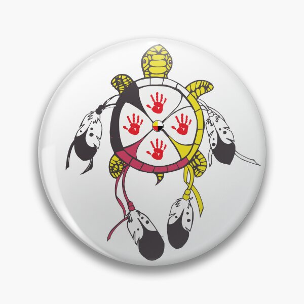 Item preview, Native American Medicine Wheel Turtle designed and sold by mixedshop.