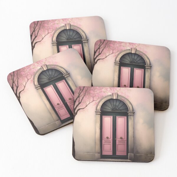 Item preview, Paris Door. Old Door. Vintage Door. Pink Door. Old Door and Blooming Tree designed and sold by maxa0109.