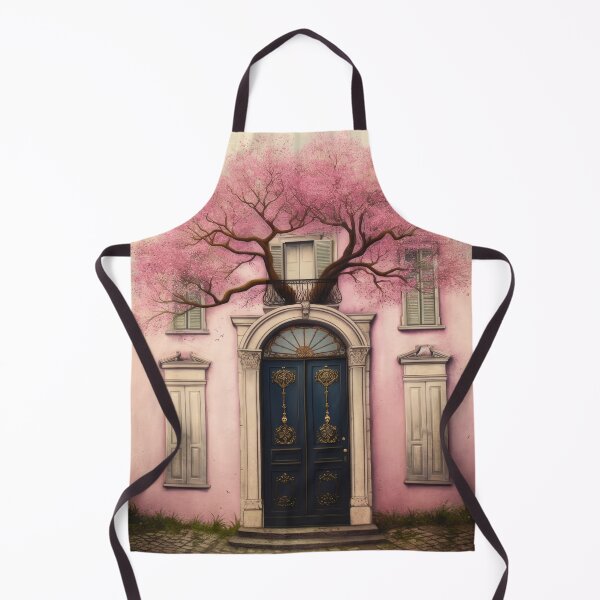 Item preview, Paris Door. Old Door. Cute Vintage House. Old Door and Blooming Tree designed and sold by maxa0109.