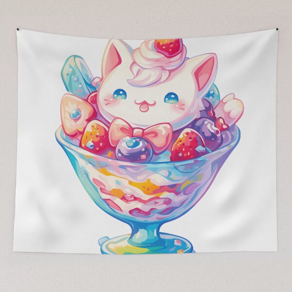Item preview, Strawberry Cat Whipped Parfait designed and sold by FigmaCreations.