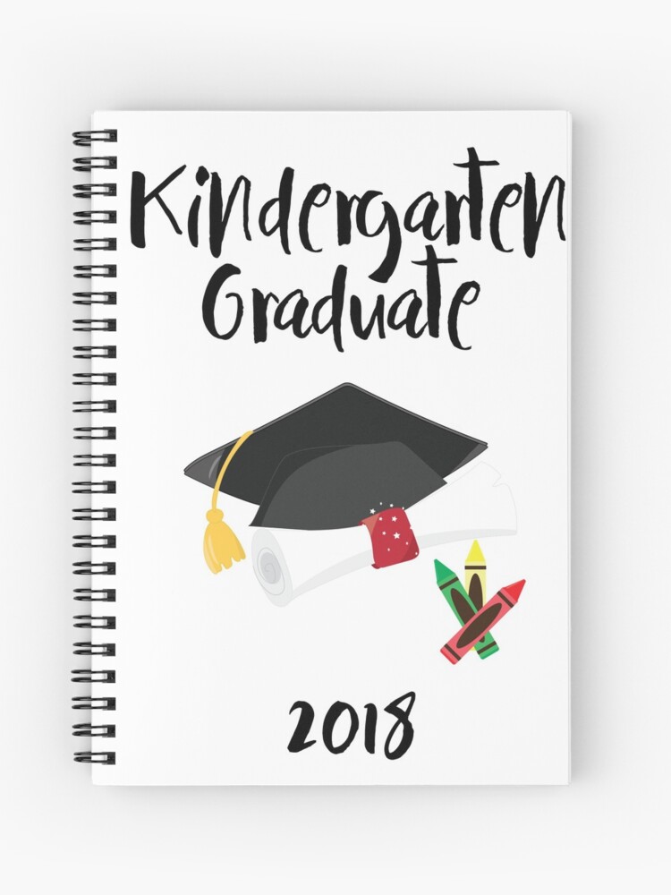 Cuaderno de espiral «Regalo de graduación de Kindergarten para niños» de  Homemom | Redbubble