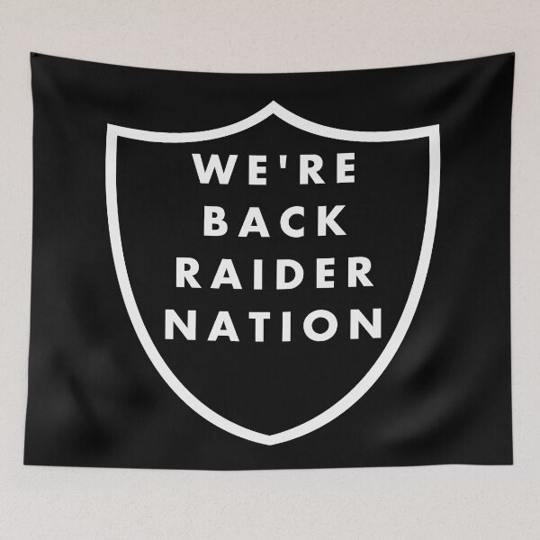 Item preview, We're back Raider Nation designed and sold by My Team Designs.