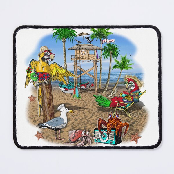 Item preview, Birds Parrot Beach Shack Surf Party designed and sold by oz10.