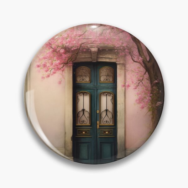 Item preview, Paris Door. Old Door. Vintage Door. Green Door. Old Door and Blooming Tree designed and sold by maxa0109.