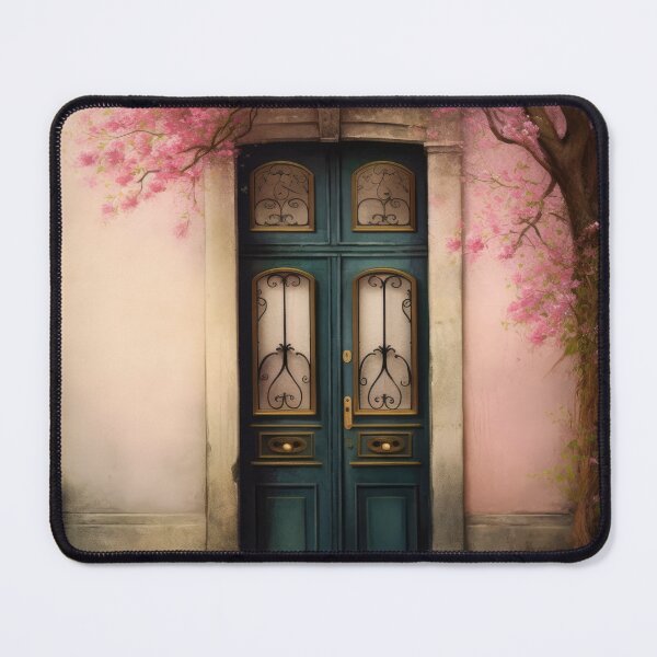 Item preview, Paris Door. Old Door. Vintage Door. Green Door. Old Door and Blooming Tree designed and sold by maxa0109.