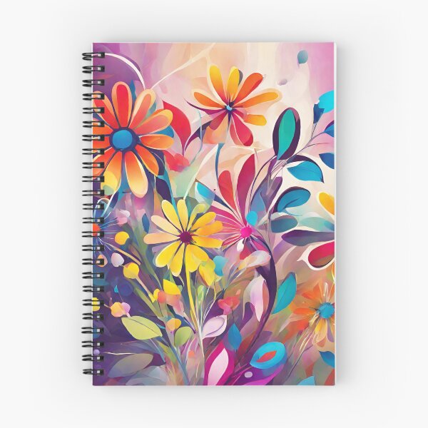 Item preview, Abstract colourful pattern, flower blooms designed and sold by NingningS.